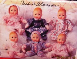 9021 VOGUE MME ALEX 12'' DOLL BONNET, SHIRT, NITEWEAR, SLIPPERS, DIAPER PATTERN